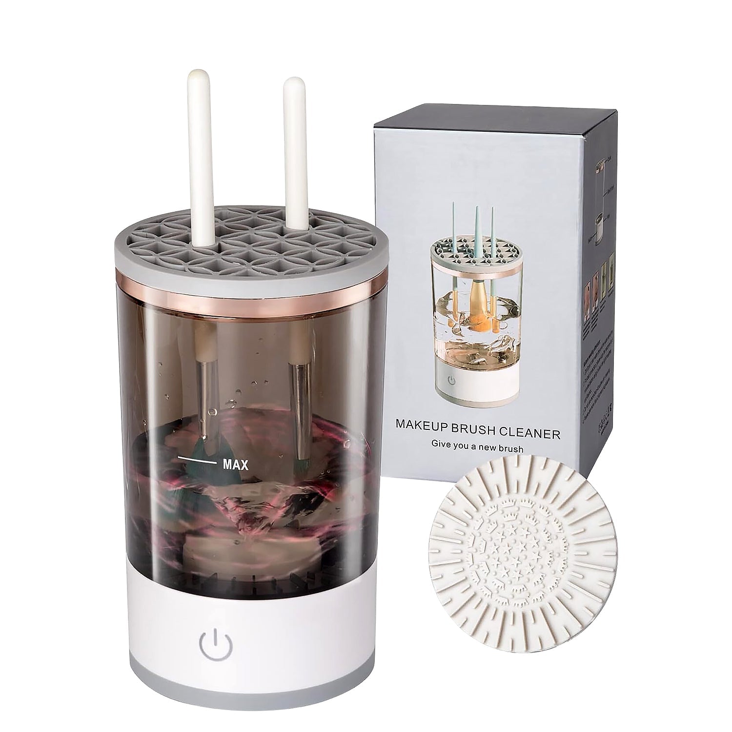 12987 Automatic Makeup Brush Cleaner Fast Electric Brush Cleaner Hand Free Machine Super Clean Brush Washer & Brushes Organizer Tool (1 Pc) 12987 Automatic Makeup Brush Cleaner Fast Electric Brush Cleaner Hand Free Machine Super Clean Brush Washer & Brushes Organizer Tool (1 Pc)